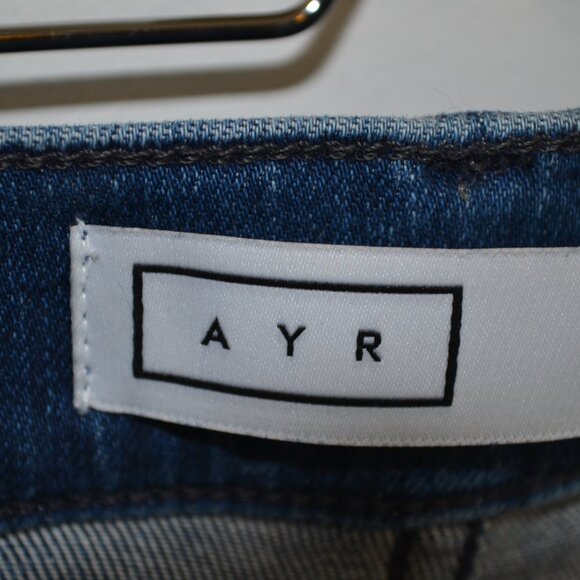 AYR The Chiller Skinny Ankle Stretch High Rise Womens 27/28 Blue 5 Pocket Jeans - Picture 9 of 9